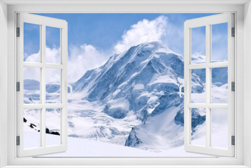 Fototapeta Naklejka Na Ścianę Okno 3D - Swiss Alps Mountain Range Landscape