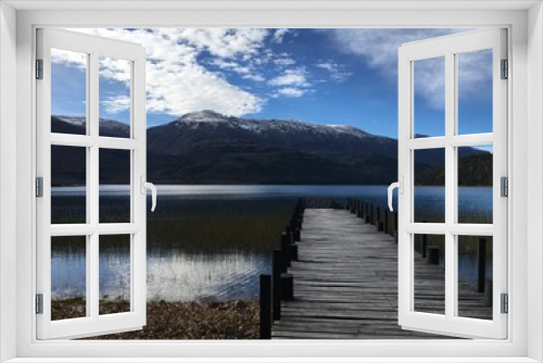 Fototapeta Naklejka Na Ścianę Okno 3D - Patagonia lake