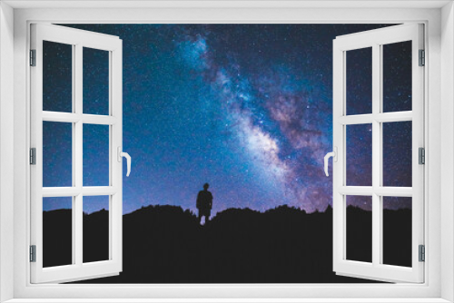 Fototapeta Naklejka Na Ścianę Okno 3D - Starry Milky Way at Oahu, Hawaii
