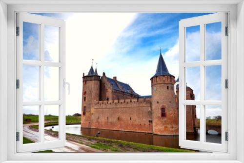 Fototapeta Naklejka Na Ścianę Okno 3D - Dutch castle in Muiden