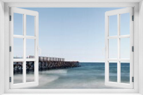 Fototapeta Naklejka Na Ścianę Okno 3D - pier on the sea