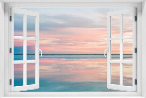 Fototapeta Naklejka Na Ścianę Okno 3D - bonneville salt flats sunset