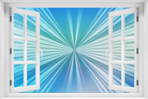 Fototapeta Naklejka Na Ścianę Okno 3D - Light Blue, Green vector backdrop with long lines.