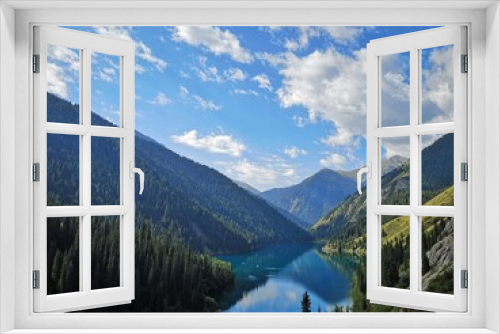 Fototapeta Naklejka Na Ścianę Okno 3D - Kolsay lake