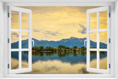 Fototapeta Naklejka Na Ścianę Okno 3D - lake chiemsee - bavaria