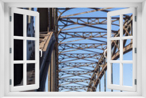 Fototapeta Naklejka Na Ścianę Okno 3D - bridge over the rails in Schiltigheim in France