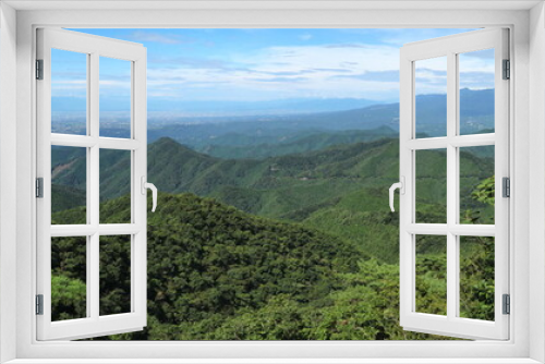 Fototapeta Naklejka Na Ścianę Okno 3D - 群馬県鳴神山から日本百名山「赤城山」を眺める