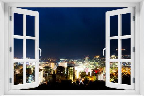 Fototapeta Naklejka Na Ścianę Okno 3D - 長崎市街地夜景