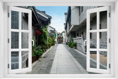 Fototapeta Naklejka Na Ścianę Okno 3D - Lotus Lane, the ancient town alley in Nanjing, Jiangsu Province, China