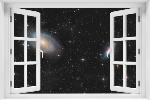 Fototapeta Naklejka Na Ścianę Okno 3D - M81, M82