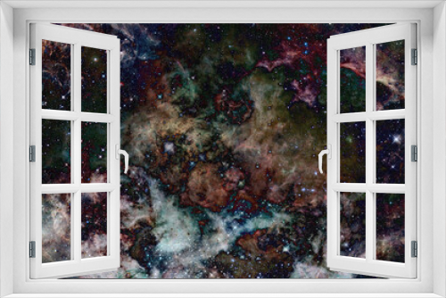 Fototapeta Naklejka Na Ścianę Okno 3D - Galaxy cluster. Elements of this image furnished by NASA