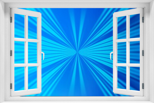 Fototapeta Naklejka Na Ścianę Okno 3D - Light BLUE vector backdrop with long lines.