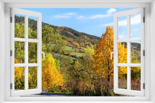 Fototapeta Naklejka Na Ścianę Okno 3D - Thüringen im goldenen Herbst
