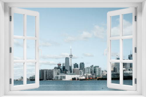 Fototapeta Naklejka Na Ścianę Okno 3D - Silhouette von Toronto