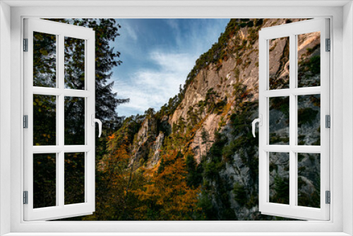 Fototapeta Naklejka Na Ścianę Okno 3D - rock in the mountains,ehnbachklamm zirl,2020