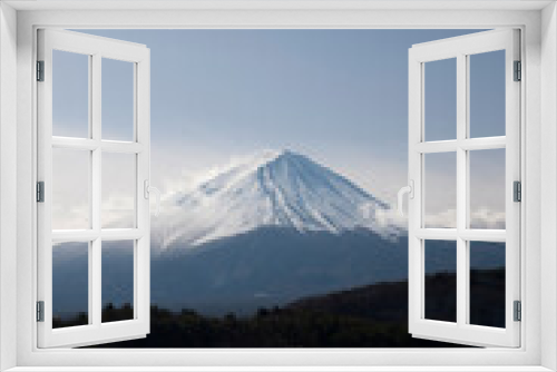 Fototapeta Naklejka Na Ścianę Okno 3D - 河口湖からの富士山