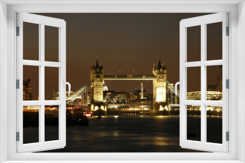 Fototapeta Naklejka Na Ścianę Okno 3D - Tower Bridge at dusk