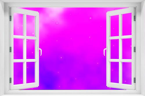 Fototapeta Naklejka Na Ścianę Okno 3D - Light Purple vector texture with beautiful stars.
