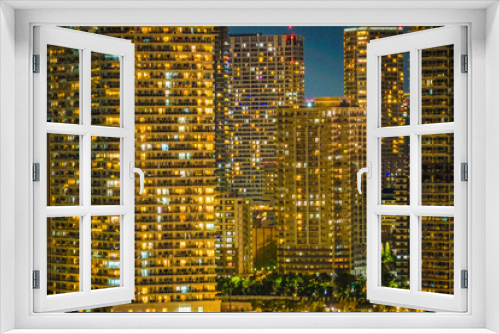 Fototapeta Naklejka Na Ścianę Okno 3D - 豊洲から見える東京の夜景