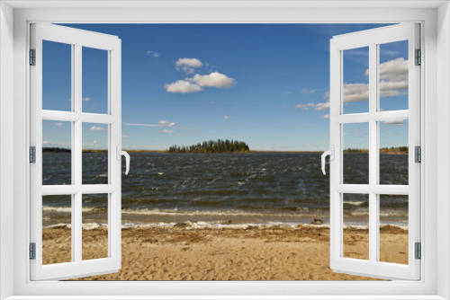 Fototapeta Naklejka Na Ścianę Okno 3D - Astotin Lake on a Sunny Autumn Day