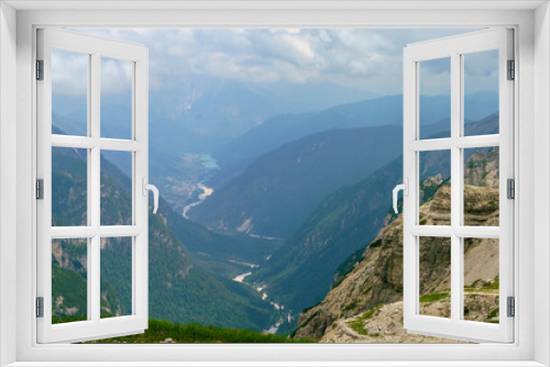 Fototapeta Naklejka Na Ścianę Okno 3D - The road to Tre Cime di Lavaredo, Dolomites, at summer