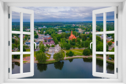 Fototapeta Naklejka Na Ścianę Okno 3D - Aerial view of Lithuanian resort Druskininkai
