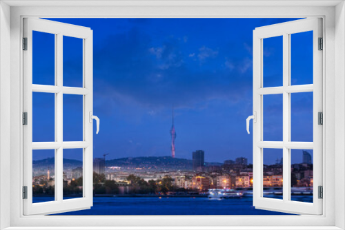 Fototapeta Naklejka Na Ścianę Okno 3D - Little Camlica Tv Tower at Uskudar, Istanbul