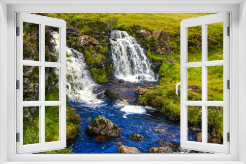 Fototapeta Naklejka Na Ścianę Okno 3D - beautiful landscapes, waterfalls, forests full of mushrooms and views of the Isle of Skye in Scotland