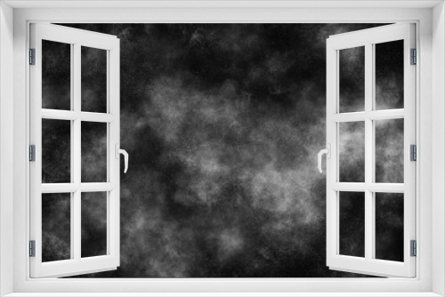 Fototapeta Naklejka Na Ścianę Okno 3D - gray dust overlay particle abstract grunge texture and texture effect isolated on black.