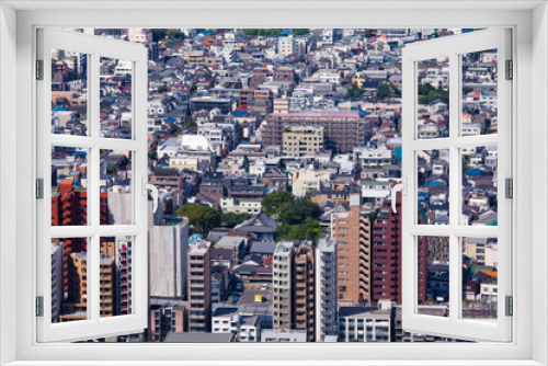 Fototapeta Naklejka Na Ścianę Okno 3D - 都庁展望台から見た眺め
