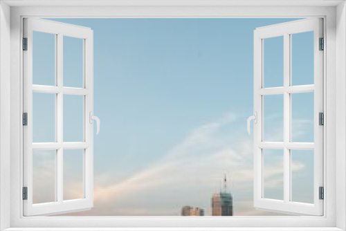 Fototapeta Naklejka Na Ścianę Okno 3D - Mid Afternoon City Skyline