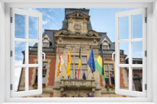 Fototapeta Naklejka Na Ścianę Okno 3D - Malmedy, Belgium - September 7 2019: Historic town hall building in Malmedy, Belgium