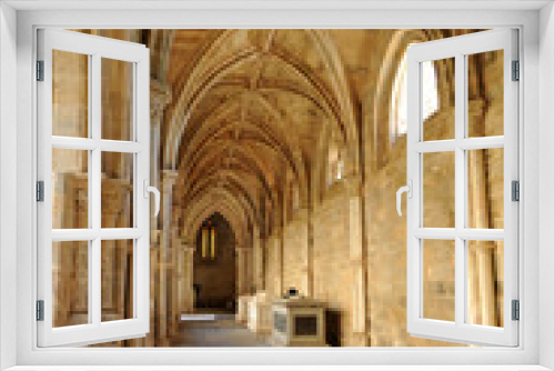 Évora, World Heritage City by Unesco, Portugal: Gothic cloister of the Cathedral.