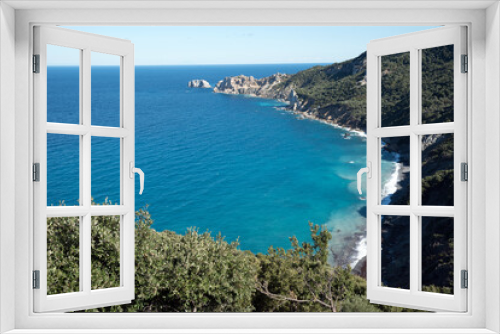 Fototapeta Naklejka Na Ścianę Okno 3D - Endless blue, Aegean sea as seen from the north side of the island of Skiathos, Greece