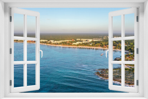 Fototapeta Naklejka Na Ścianę Okno 3D - Caribbean Beach Blue Water