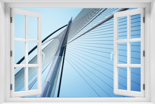 Fototapeta Naklejka Na Ścianę Okno 3D - bridge and blue sky