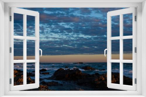 Fototapeta Naklejka Na Ścianę Okno 3D - 台風一過の夕空と太平洋の海