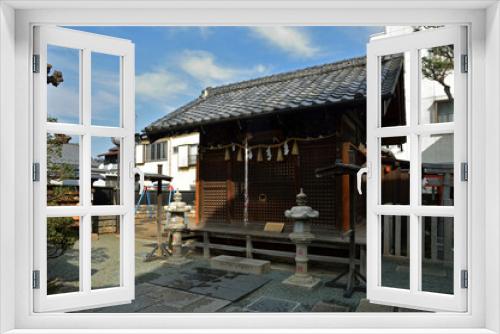 Fototapeta Naklejka Na Ścianę Okno 3D - 薬師神社