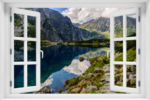 Fototapeta Naklejka Na Ścianę Okno 3D - Morskie Oko, or Eye of the Sea in English, is the largest and fourth-deepest lake in the Tatra Mountains, in southern Poland.