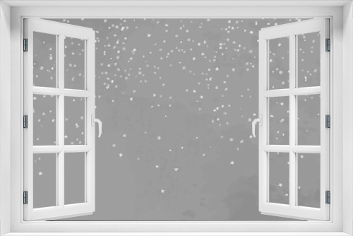 Fototapeta Naklejka Na Ścianę Okno 3D - Hand drawn background with snowflakes. Flakes of snow. Grunge style. Christmas snowy pattern. Black and white illustration