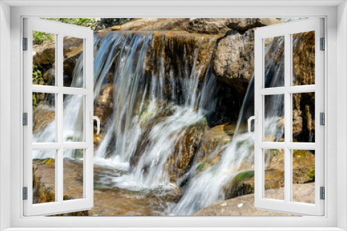 Fototapeta Naklejka Na Ścianę Okno 3D - fresh water waterfall