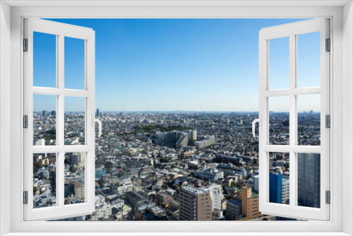 Fototapeta Naklejka Na Ścianę Okno 3D - 東京パノラマビュー