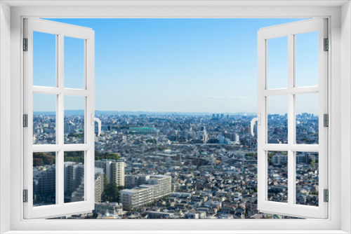 Fototapeta Naklejka Na Ścianę Okno 3D - 東京パノラマビュー