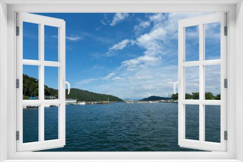 Fototapeta Naklejka Na Ścianę Okno 3D - 沖島港