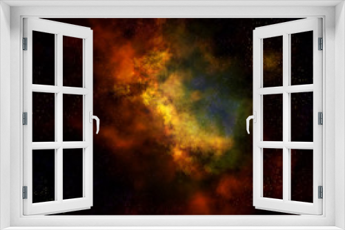 Fototapeta Naklejka Na Ścianę Okno 3D - nebula cloud in outer space