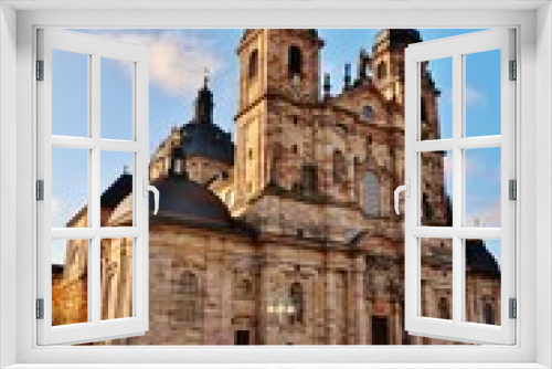 Fototapeta Naklejka Na Ścianę Okno 3D - Fulda, Dom St. Salvator, Frontalansicht	