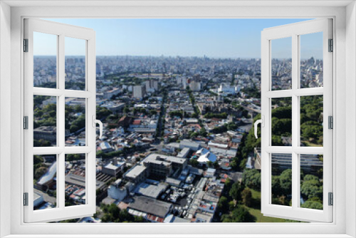 Fototapeta Naklejka Na Ścianę Okno 3D - Vista aérea de la zona sureste de la ciudad de Buenos Aires.