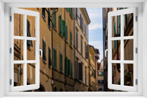 Fototapeta Naklejka Na Ścianę Okno 3D - Straße in der Altstadt von Florenz in der Toskana in Italien 