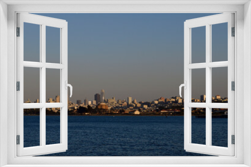 Fototapeta Naklejka Na Ścianę Okno 3D - San Francisco City Skyline