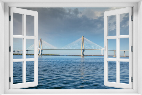 Fototapeta Naklejka Na Ścianę Okno 3D - Arthur Ravenel Jr. bridge
